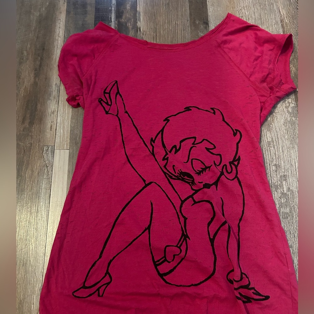 Betty boop hot pink shirt